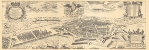Mapa de Berlim e Coelln, 1688